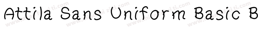 Attila Sans Uniform Basic Bold字体转换